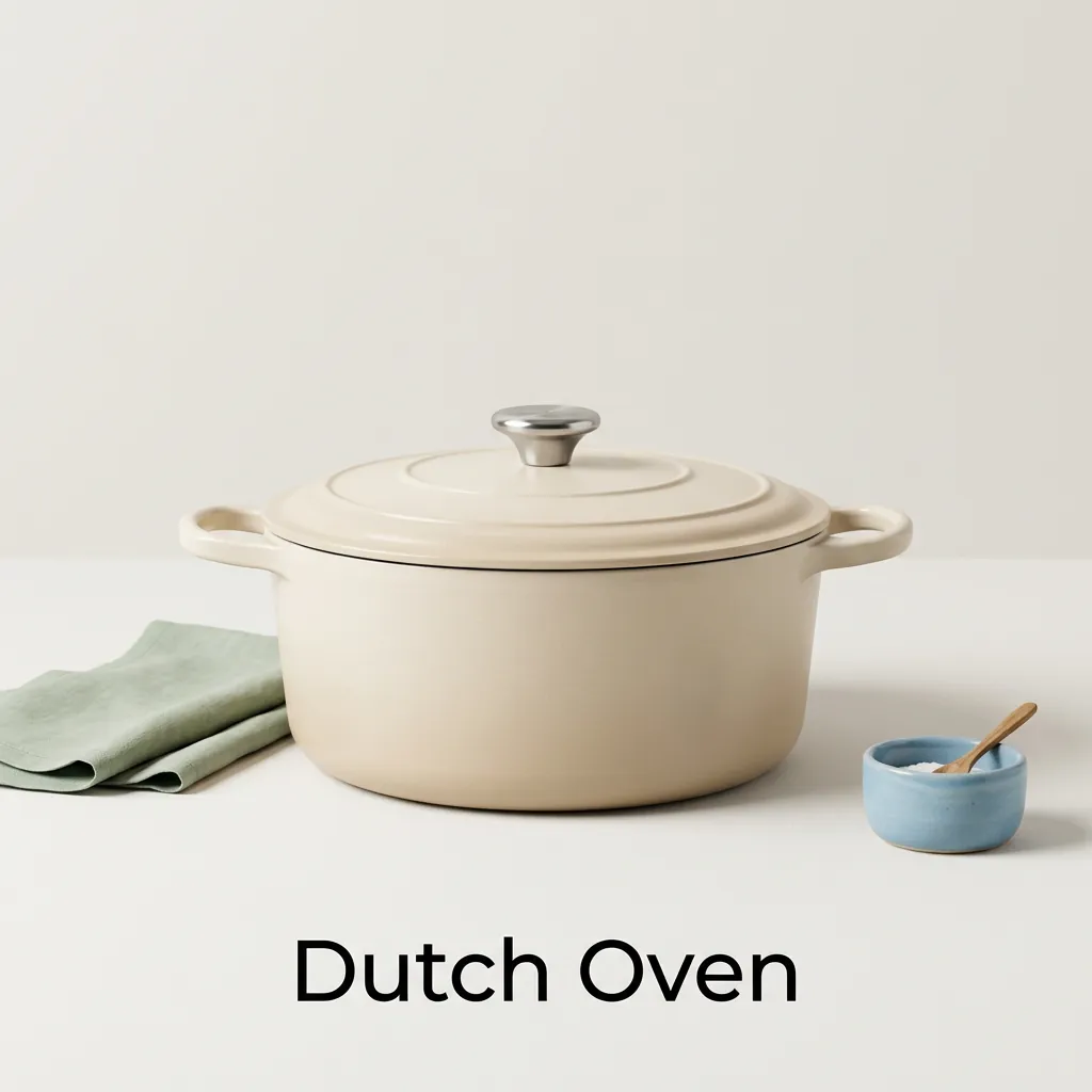 Lodge Essential Enamel Cast Iron Dutch Oven, 6 Quart